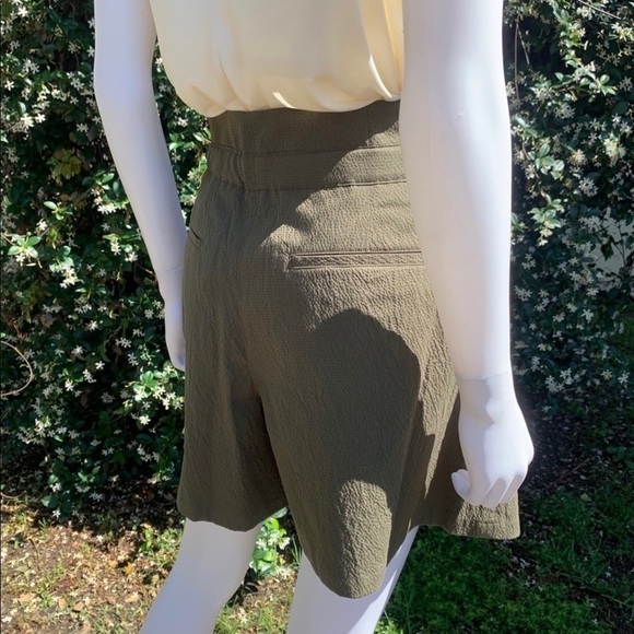 💋NWT Rag & Bone Relaxed Fit High Rise Seersucker Paper Bag Waist Shorts - Picture 11 of 15